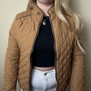 NWOT Women’s Brown Quilted Jacket